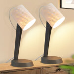 Lampe de chevet, lampe de table de salon avec cble - lampe de table 2 pices, petite lampe e14, gris ...