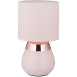 Lampe de chevet tactile, �clairage salon et chambre, abat - jour tissu, e14, h x d : env. 32 x 18 cm, ...