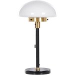 Beliani - lampe à poser classique blanche et noire avec abat - jour en demi - globe et interrupteur minija ... Beliani - lampe à poser classique blanche et noire avec abat - jour en demi - globe et interrupteur minija ...