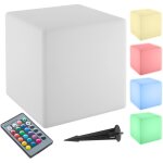 Lampe cube luminous cube avec ampoule led et tlcommande - s (35 x 35 x 35 cm)