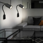 Lampe  douille prise lumire salon gu10 avec interrupteur prise lumire avec spot orientable, col de ...