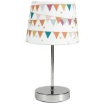 Lampe enfant fanions pied en m�tal argent' ostaria