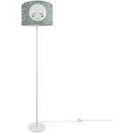 Paco home - lampe pour enfants lampadaire chambre d'enfant lampe avec motif lune e27 un pied blanc, gris ...