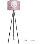 Paco home - lampe pour enfants lampadaire chambre d'enfant lampe avec motif lune e27 trois pieds noir, ...