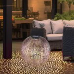 Lampe enfichable solar d'extérieur led spot de terrasse boule lampe déco de jardin gris argenté piquet ... Lampe enfichable solar d'extérieur led spot de terrasse boule lampe déco de jardin gris argenté piquet ...