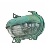 Licht - erlebnisse - lampe d'ext�rieur applique laiton carreau verre maritime ip64 l : 21 cm h : 13 cm ...