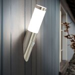 Lampe ext�rieure applique murale d�tecteur de mouvement acier inoxydable ip44 eclairage ext�rieur mur ...