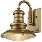 Lampe d'ext�rieur applique murale applique murale lampe de jardin aluminium verre laiton d 22, 9 cm