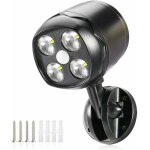 Lampe d'extérieur avec détecteur de mouvement, ip65 imperméable led spot batterie alimenté 600lm, détecteur ... Lampe d'extérieur avec détecteur de mouvement, ip65 imperméable led spot batterie alimenté 600lm, détecteur ...