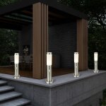 Lampe d'extérieur avec détecteur de mouvement, lampadaire, lampe de jardin, lampe de chemin en acier ... Lampe d'extérieur avec détecteur de mouvement, lampadaire, lampe de jardin, lampe de chemin en acier ...