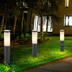 Lampe d'extrieur lampe d'extrieur lampadaire borne lumineuse jardin lampe alle jardin, dtecteur de ...