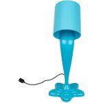 Lampe fantaisie pot de peinture - bleu