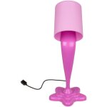 Lampe fantaisie pot de peinture - rose