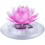 Lampe flottante tanche pour piscine - lotus solaire