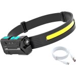 Lampe frontale � induction, led headband r�glable lampe frontale multifonction pour le camping, le cyclisme ...