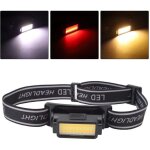 Lampe frontale led cob pour le camping, la randonn�e, lampe frontale rechargeable, l�g�re et �tanche ...