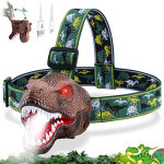 Lampe frontale led dinosaure pour enfants avec bandeau ajustable, indispensable pour le camping, rechargeable ...