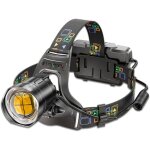 Lampe frontale, lampe de poche led ultra lumineuse � haute luminosit�, phare led super lumineux avec ...