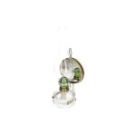 Lampe à huile avec miroir et support de mèche pour pétrole 35, 5 cm de hauteur remplissage antique, lampe ... Lampe à huile avec miroir et support de mèche pour pétrole 35, 5 cm de hauteur remplissage antique, lampe ...