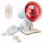 Lampe infrarouge, lampe � lumi�re rouge, lampe chauffante, 150 watts avec minuterie et temp�rature r�glable, ...