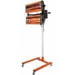 Lampe infrarouge sechage, carrosserie s�cheur � infrarouge, s�cheur � lampe pour peinture 2x1000w