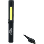Lampe d'inspection � bande led cob de 350 lumens avec spot uv � led et pointeur laser