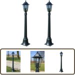 Lampes de jardin 2 pcs 105 cm - lampe de jardin - clairage extrieur - lampadaire - luminaire extrieur ...