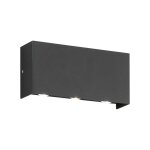 Lampe de jardin applique murale extérieur led métal noir spot mural ip54 Lampe de jardin applique murale extérieur led métal noir spot mural ip54