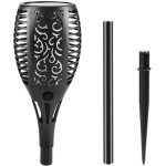 Lampe de jardin solaire led, torche  flamme