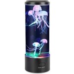 Lampe a lave meduse, veilleuse enfant avec 7 couleurs lumires led transformables, usb / piles aliment ...