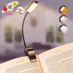 Lampe de lecture 10 leds liseuse lampe clip usb rechargeable 360� cou flexible 3 couleur luminosit� variable ...