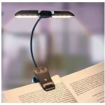 Lampe de lecture, 14 leds liseuse lampe clip rechargeable, lampe livre 3 modes de luminosit� x 3 couleurs ...