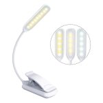 Lampe de lecture, 9 led liseuse lampe clip rechargeable, 360° cou flexible, 3 température de couleur ... Lampe de lecture, 9 led liseuse lampe clip rechargeable, 360° cou flexible, 3 température de couleur ...