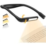 Lampe de lecture de cou rechargeable, led flexible 3 couleurs pour livres, tricot, couture, camping, ...