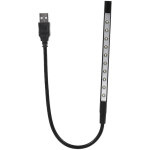 Lampe de lecture led flexible usb mini 5v pour clavier pc portable, noir