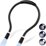 Lampe de lecture led rechargeable, lampes de lecture pour le cou pour lire au lit, mains libres super ...