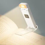 Lampe de lecture avec pince, lampe de livre led pliable, 3 modes de temp�rature de couleur, 5 niveaux ...