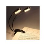Zvd - lampe de lecture / pupitre de musique rechargeable  12 led - lampe de lecture  clipser dans le ...