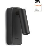 Barcelona led - lampe de lecture 'raam' 3w - r�glable - osram chip - noir