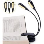 Lampe de lecture rechargeable � 14 led, lampe de lecture � clipser, lampe de pupitre, 3 luminosit�s