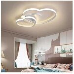 Lampe led lampe double coeur design 25w 3 couleurs cct light pn - 05b3c