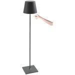 Lampe led poldina pro xxl gris fonc rechargeable et dimmable 150cm avec batterie jusqu' 12 heures