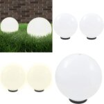 Lampe à led sous forme de boule 2 pcs sphérique 30 cm pmma - lampes de jardin - luminaires exterieurs ... Lampe à led sous forme de boule 2 pcs sphérique 30 cm pmma - lampes de jardin - luminaires exterieurs ...