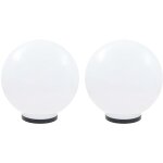 Inlife lampe � led sous forme de boule 2 pcs sph�rique 40 cm pmma