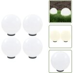 Lampes � led sous forme de boule 4 pcs sph�rique 30 cm pmma - lampe ext�rieure - �clairage ext�rieur ...