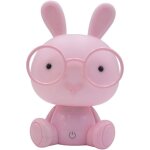 Lampe led veilleuse pour enfant lapin rose avec 3 niveaux d'intensit� lumineuse