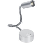 Lampe de lit led flexible avec couleur blanc froid et interrupteur on / off - 1w pour lecture et travail ...