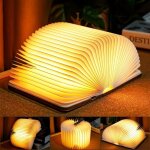 Lampe livre led pliante rgb, lampes d'ambiance 2500mah rechargeable usb - c, id�al d�coration de nuit ...