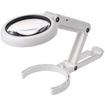 Lampe loupe de bureau pliable avec loupe int�gr�e - grossissement 5x / 11x - 8 led - alimentation usb ...