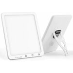 Lampe de luminothrapie 10cm / 10000 lux, led luminosit et temprature de couleur rglables, avec minuteur, ...